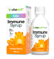 VITATECH KIDS IMMUNE SYRUP ORANGE 200ML