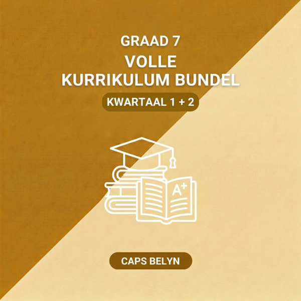 Graad 7 Kwartaal 1 + 2 Volle Kurrikulum Bundel (CAPS Belyn)
