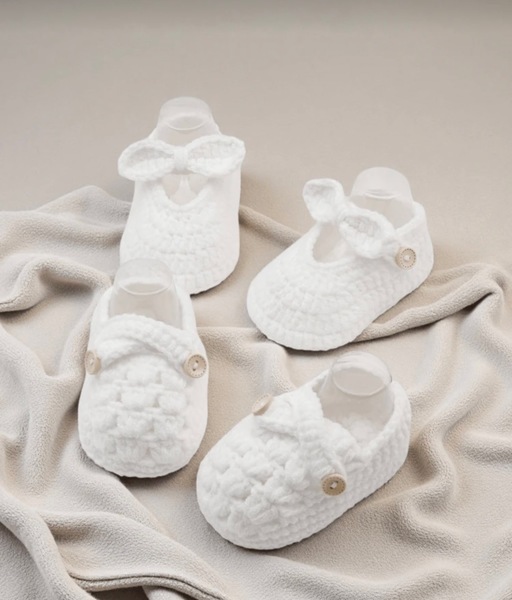 Lielie BAAI “Angel Steps” Crochet Booties
