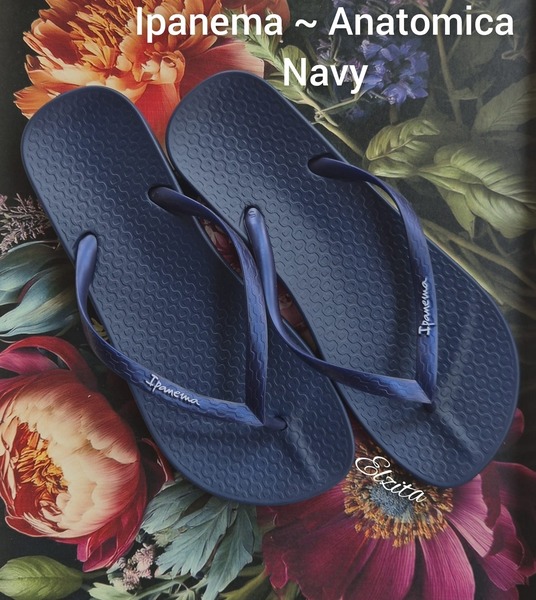 Ipanema - Anatomica Flip Flops - Navy (Sizes 5, 6, 7, 8)