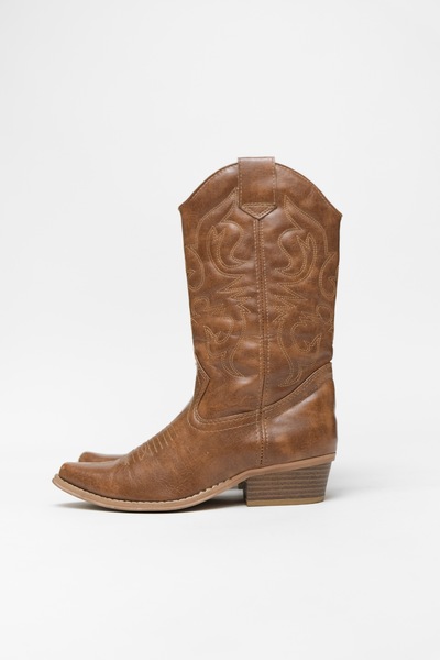 Leather Cowboy Boots Tan