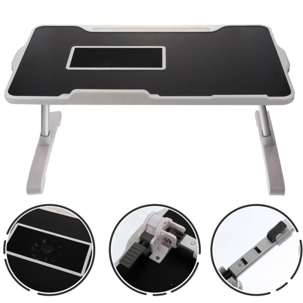Portable Adjustable Computer Folding Laptop Desk with Cooling Fan