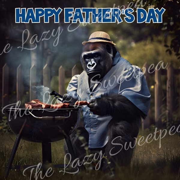 Made by us Father's day card - Gorilla Braai