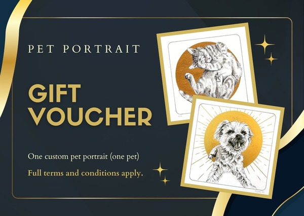 Gift Voucher - Custom Pet Portrait