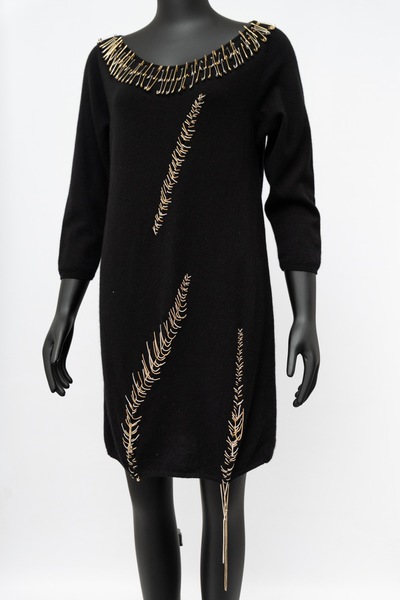 MISSONI Vintage Wool Angora Blend Pin Dress