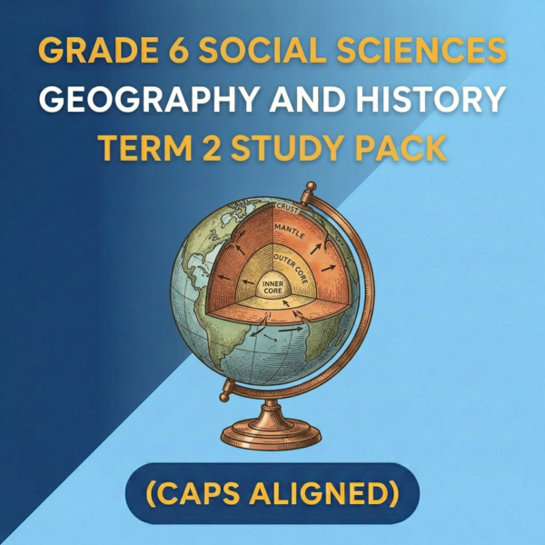 Grade 6 Social Science: Geography and History Term 2 Study Pack (CAPS Aligned)