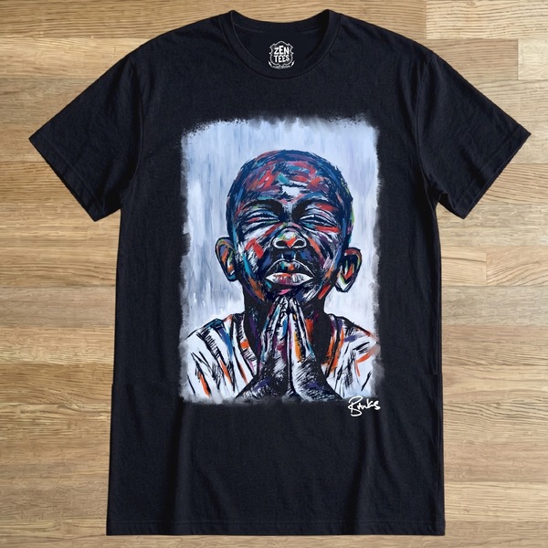 PRAYER STREET ART T-SHIRT