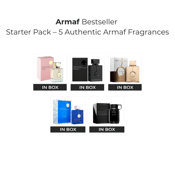 Armaf Bestseller Starter Pack – 5 Authentic Armaf Fragrances