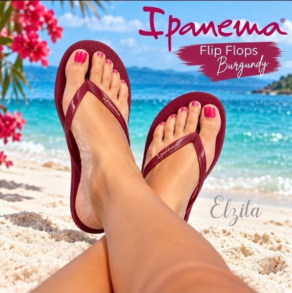 Ipanema - Pearly - Burgundy (Size 4, 5, 6, 7, 8 )