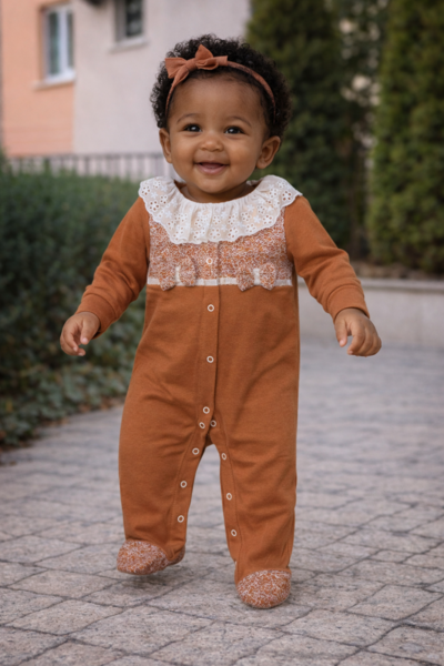 Rust Lace Dream Romper