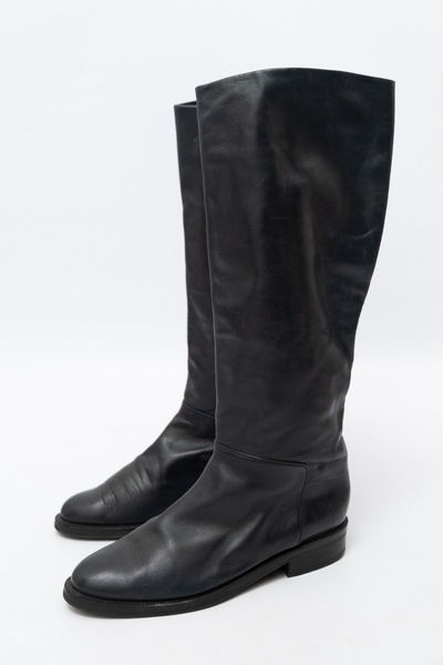 KURT GEIGER Vintage Leather Boots Navy
