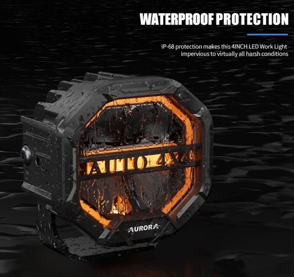 AURORA FireNova 4inch fog lights led work light for off road 4x4 ATV Truck led light (DRL) (pair)