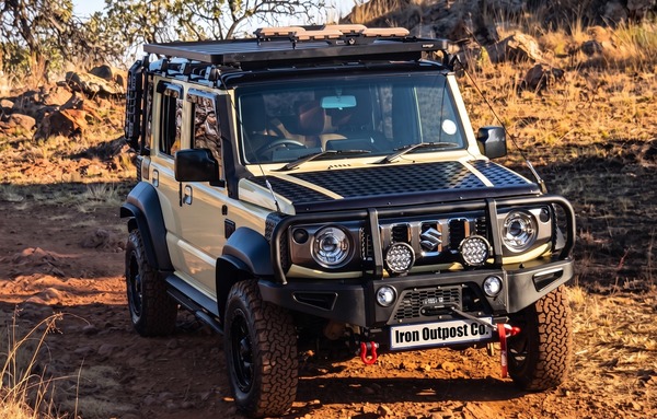 Jimny Bonnet Black Chequer (Vastrap) Plate Set for Suzuki Jimny (2018+)