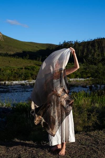 Silk Scarf, Compassberg (137cmx137cm)