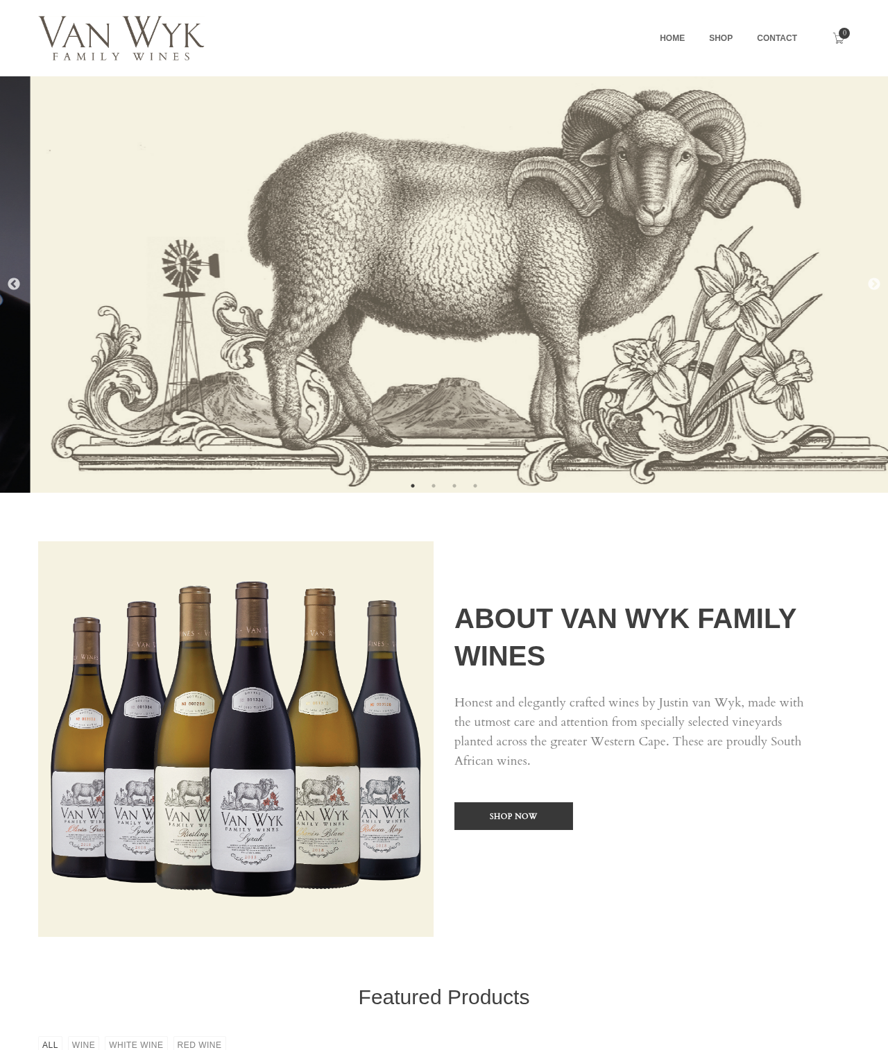 Van Wyk Family Wines — a store built on Shopstar