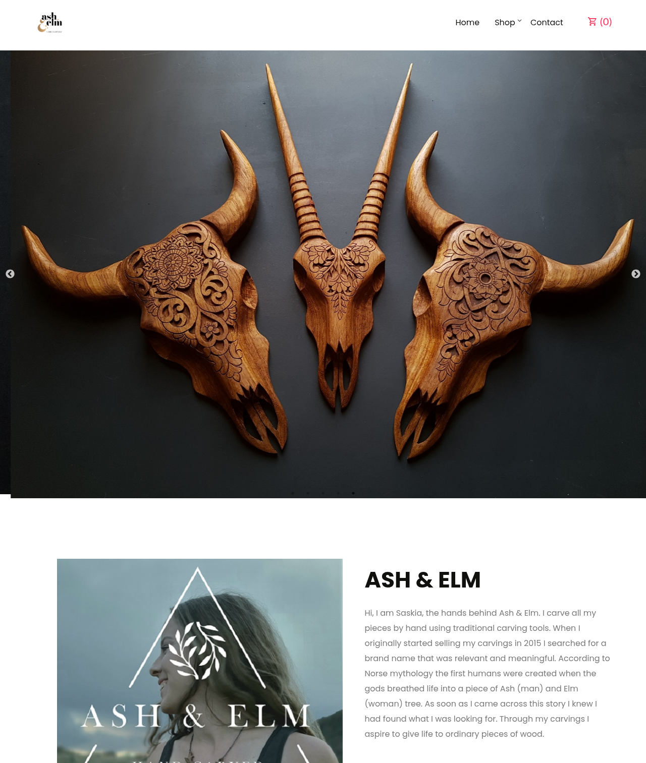 Ash and Elm — a store built on Shopstar