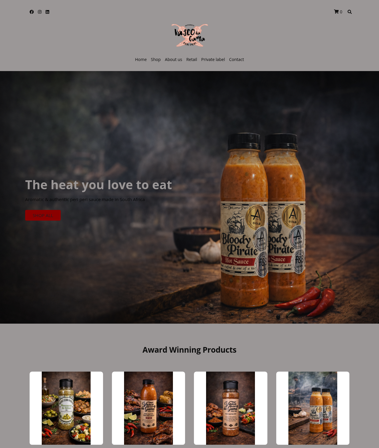 Vasco Da Gama Peri Peri — a store built on Shopstar