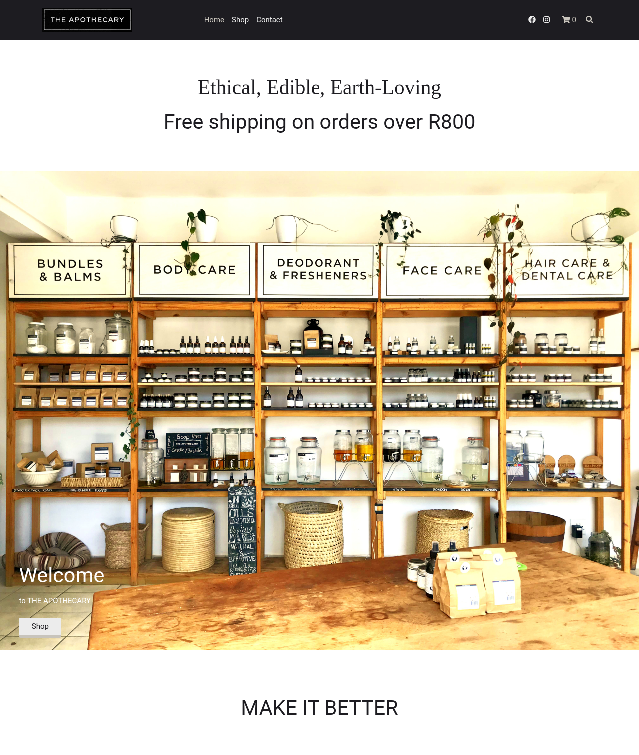 theapothecary — a store built on Shopstar