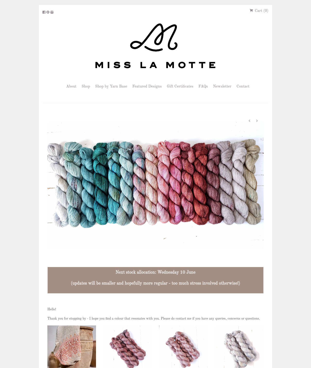 Miss La Motte Yarn — a store built on Shopstar
