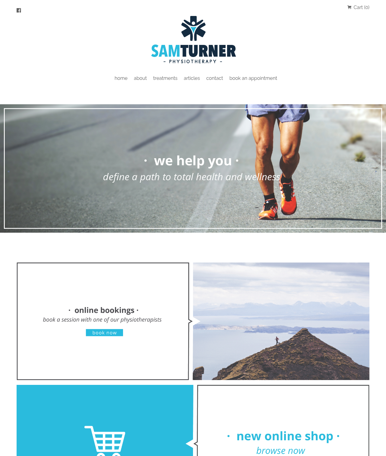 Sam Turner Physio — a store built on Shopstar