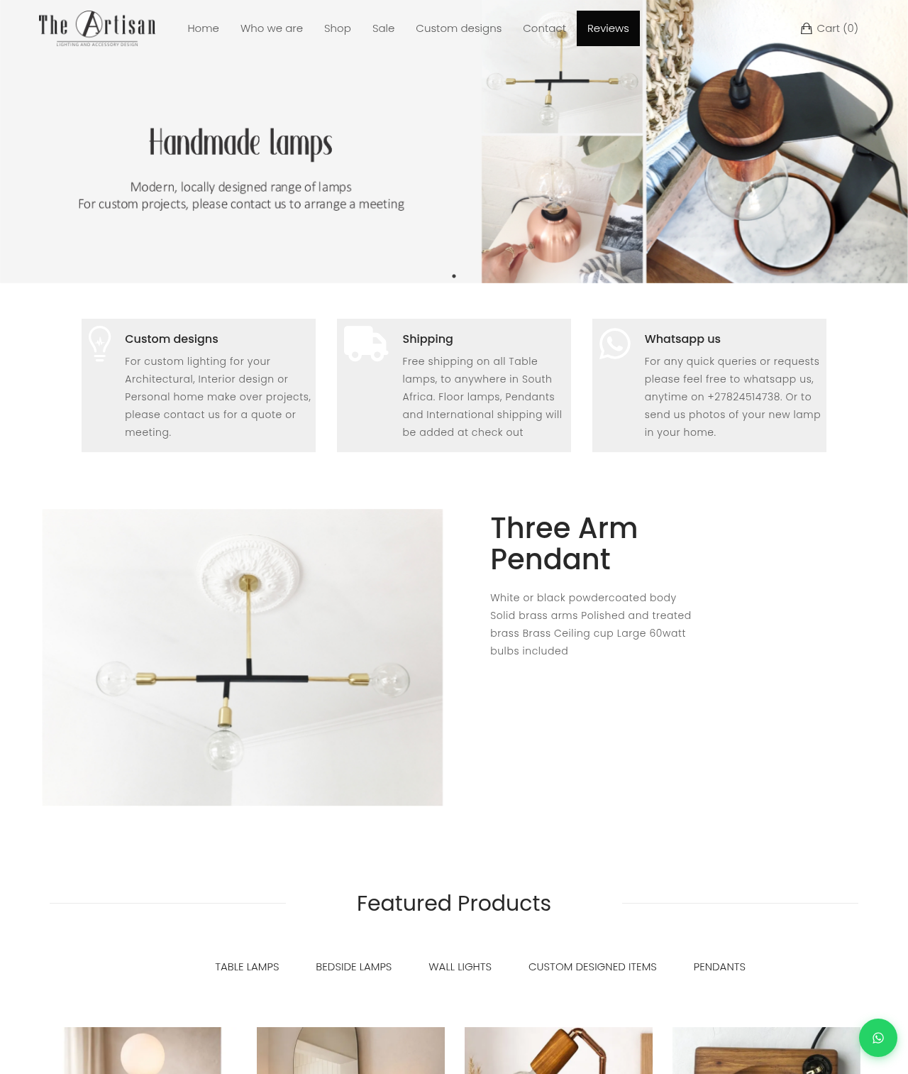 The Artisan — a store built on Shopstar